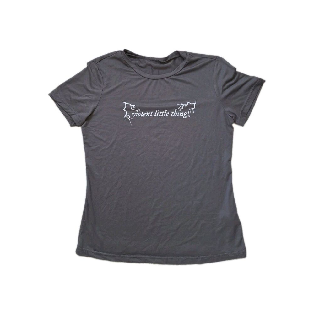 Shein Fourth Wing Gray Dragon Graphic T-Shirt Violet Little Thing Women’s S EUC